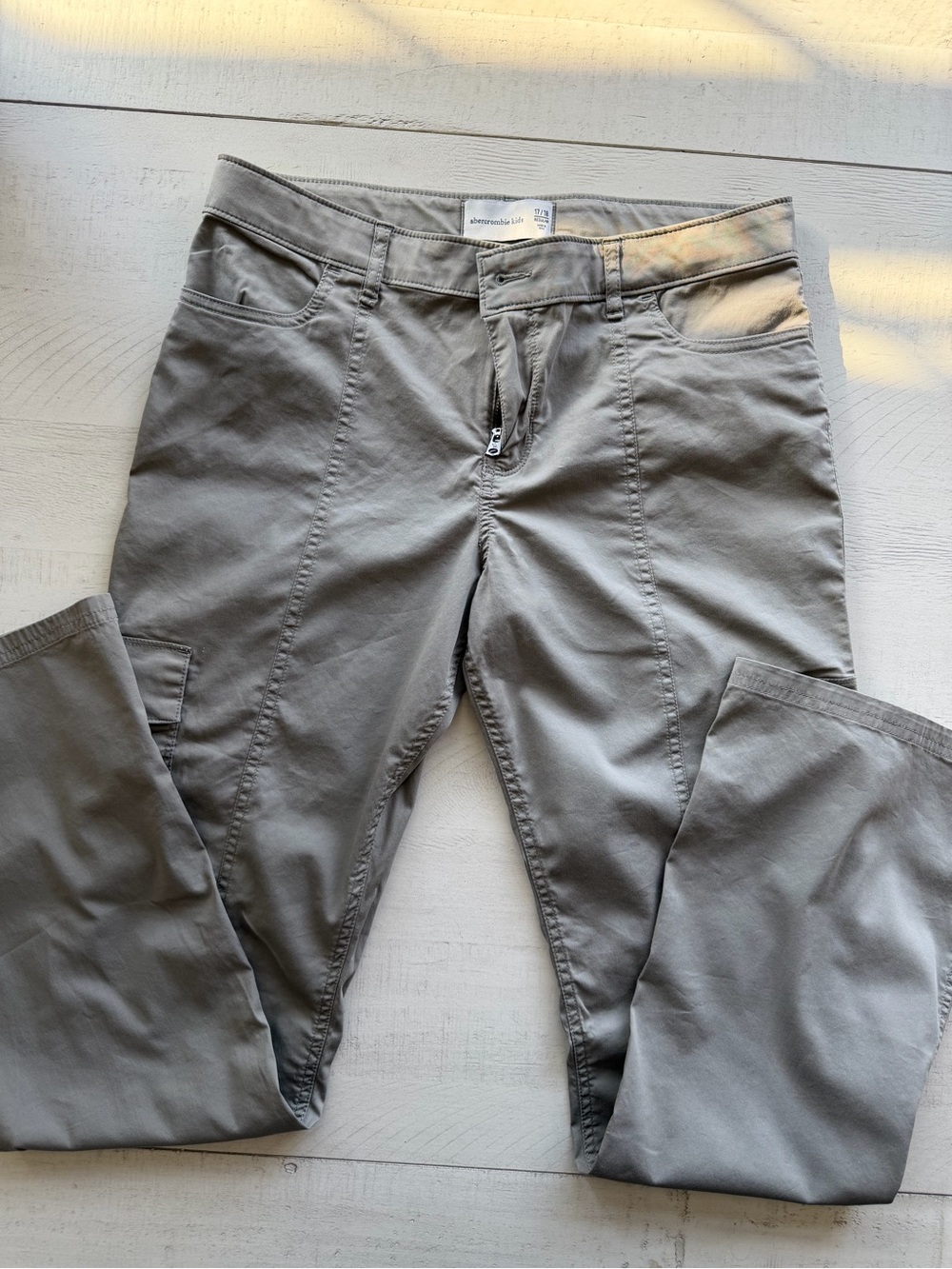 abercrombie kids cargo Straight-Leg Utility Jeans